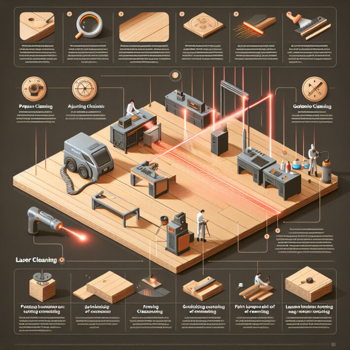 Laserreinigung von Holz in der Holzbankiraiherstellung